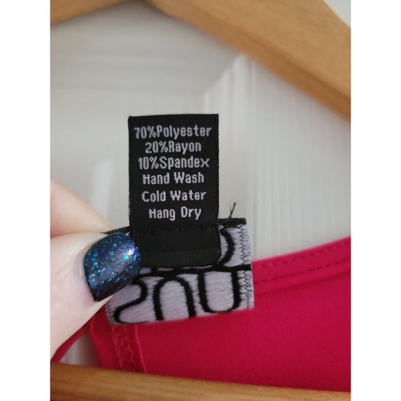 Clara Sun Woo Hot Pink Jersey Sleeveless flowy dress size XS - Picture 6 of 7